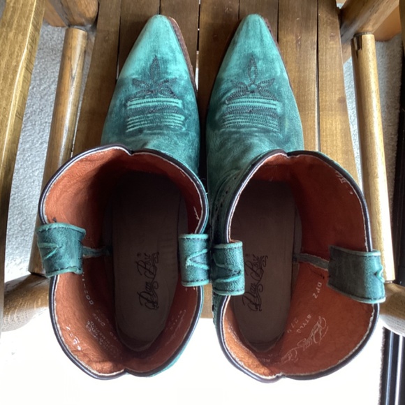 Dan Post Teal Leather Boots - Picture 8 of 12